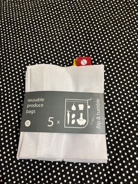 Reusable Produce Bags - White (5 Pack)